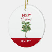トロピカルパームツリークリスマスツリー セラミックオーナメント