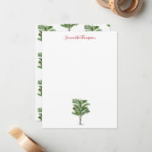 トロピカルパームツリークリスマスツリー ノートカード (正面/裏面インサイチュ)