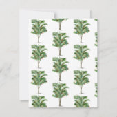 トロピカルパームツリークリスマスツリー ノートカード (裏面)