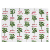 トロピカルパームツリークリスマスツリー ラージペーパーバッグ (裏面)