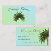 トロピカルパームツリーグスタイリッシュリーンプロフェッショナル 名刺 (正面/裏面)