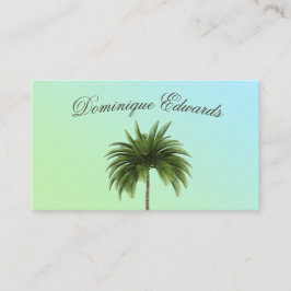 トロピカルパームツリーグスタイリッシュリーンプロフェッショナル 名刺