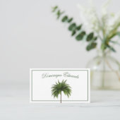 トロピカルパームツリーグスタイリッシュリーンプロフェッショナル 名刺 (スタンド正面)