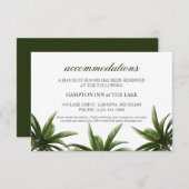 トロピカルパームツリーグリーンズアコ結婚モデーションズ 招待状 (正面/裏面)