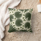トロピカルパームツリーグリーン クッション (ブランケット)