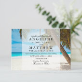 トロピカルパームツリーグ結婚リーズカード 招待状 (スタンド正面)