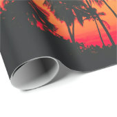 トロピカルパームツリーサンセット ラッピングペーパー (ロールコーナー)