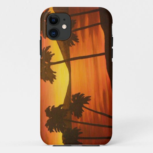 トロピカルパームツリーサンセット Case-Mate iPhoneケース (裏面)