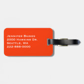 トロピカルパームツリーサンライズカスタムラゲッジタグ ラゲッジタグ (裏面横)