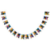 トロピカルパームツリーシルエットパーティー バンティングフラッグ (全)