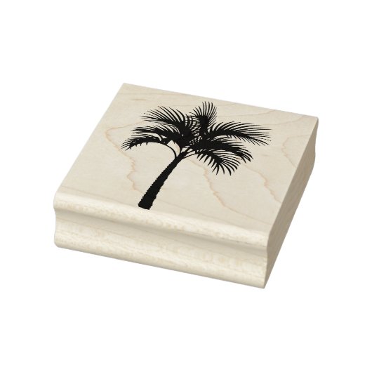 トロピカルパームツリーシルエット ラバースタンプ (スタンプ)