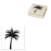 トロピカルパームツリーシルエット ラバースタンプ (押印)
