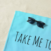 トロピカルパームツリーシルフットパーソナライズされたテ ビーチタオル (インサイチュ)