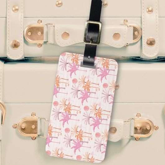 トロピカルパームツリーシーパーソナライズされたン ラゲッジタグ