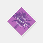 トロピカルパームツリースウィート16 スタンダードカクテルナプキン (角)