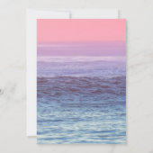 トロピカルパームツリーストリングライトビーチ退職 招待状 (裏面)