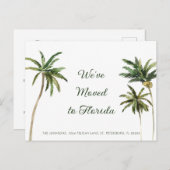 トロピカルパームツリーズの新しいアドレス 案内ポストカード (正面/裏面)