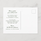 トロピカルパームツリーズの新しいアドレス 案内ポストカード (裏面)