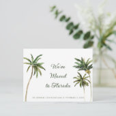 トロピカルパームツリーズの新しいアドレス 案内ポストカード (スタンド正面)
