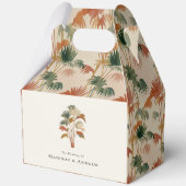 トロピカルパームツリーズウォーターカラーパステルボホ結婚ズ フェイバーボックス (正面)