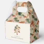 トロピカルパームツリーズウォーターカラーパステルボホ結婚ズ フェイバーボックス (裏面)