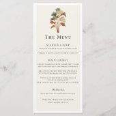 トロピカルパームツリーズウォーターカラーパステルボホ結婚ズ メニュー (正面)