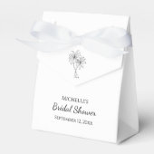 トロピカルパームツリーズエレガントブライダルシャワー フェイバーボックス (正面サイド)