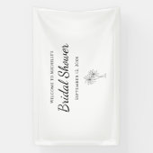 トロピカルパームツリーズエレガントブライダルシャワー 横断幕 (縦)