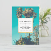 トロピカルパームツリーズカリフォルニアレトロ結婚ズ セーブザデート (スタンド正面)