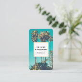 トロピカルパームツリーズカリフォルニアレトロ 名刺 (スタンド正面)