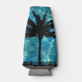 トロピカルパームツリーズサマークールボトル ボトルクーラー (正面)