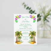トロピカルパームツリーズサンダー_コーブ インビテーションポストカード (スタンド正面)