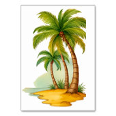 トロピカルパームツリーズサンダー_コーブ テーブルナンバー (裏面)