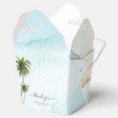 トロピカルパームツリーズサンドビーチ目的地の結婚式 フェイバーボックス (オープン)