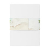 トロピカルパームツリーズサンドビーチ結婚デスティネーション 招待状ベリーバンド (裏面例)