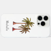 トロピカルパームツリーズシンプル Case-Mate iPhoneケース (裏面 (横))