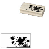 トロピカルパームツリーズデザイン ラバースタンプ (押印)