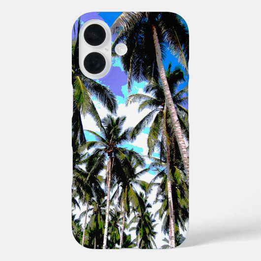 トロピカルパームツリーズデザイン Case-Mate iPhoneケース (裏面)