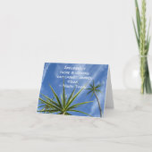 トロピカルパームツリーズトウェイン引用文 ノートカード (正面)