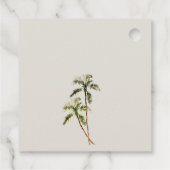 トロピカルパームツリーズビーチサンドモノグラム結婚ズ フェイバータグ (裏面)