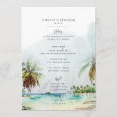 トロピカルパームツリーズビーチシモダンーン結婚ズ メニュー (正面)