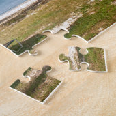 トロピカルパームツリーズビーチ海ヴァージン諸島 ジグソーパズル (側面)