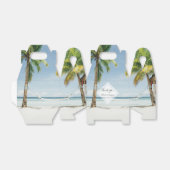 トロピカルパームツリーズビーチ結婚式 フェイバーボックス (折り畳みなし)
