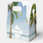 トロピカルパームツリーズビーチ結婚式 フェイバーボックス (オープン)