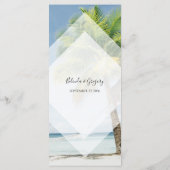 トロピカルパームツリーズビーチ結婚式 メニュー (裏面)