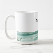 トロピカルパームツリーズビーチ コーヒーマグカップ (左)