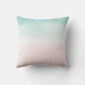 トロピカルパームツリーズピンクミントグラデーション金ゴールドは大きく夢 クッション (裏面)