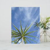 トロピカルパームツリーズブルースカイスクラップブック紙 (スタンド正面)