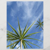 トロピカルパームツリーズブルースカイスクラップブック紙 (正面)
