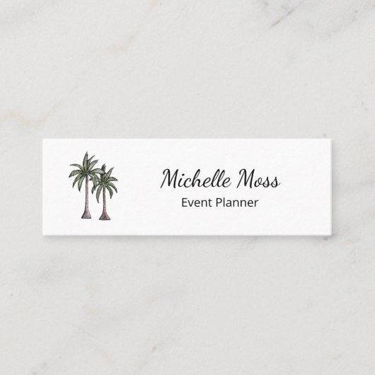 トロピカルパームツリーズプロフェッショナルビーチ スキニー名刺 (正面)